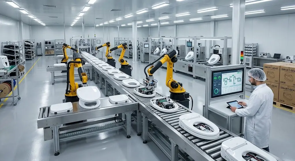 Commercial smart toilet seat manufacturer production line Commercial smart toilet seat manufacturer production line